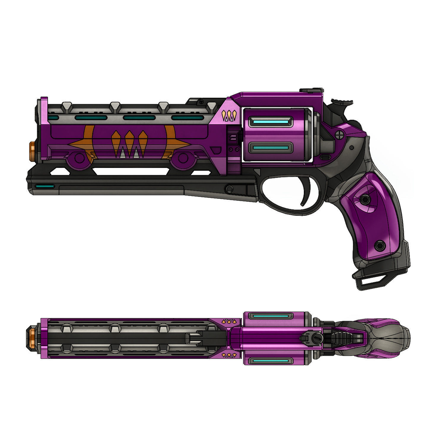 Her Revenge Legendary Hand Cannon 3D print model_1
