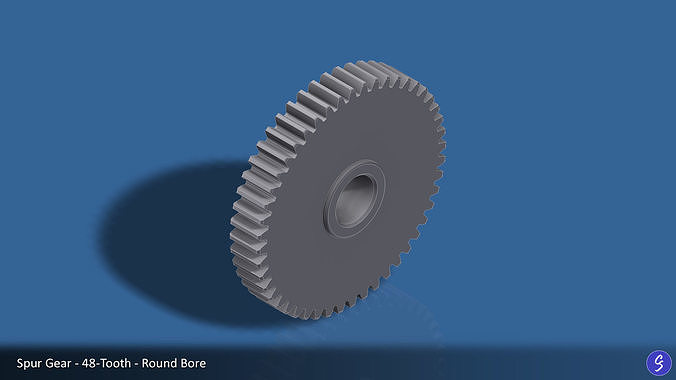 48-Tooth Spur Gear 03 3D print model