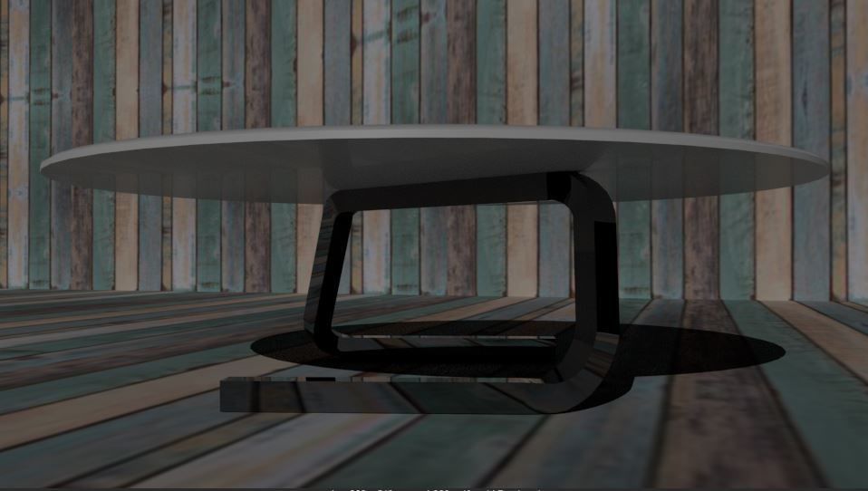 room coffee table 01 Low-poly 3D model_4