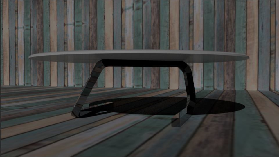 room coffee table 01 Low-poly 3D model_1