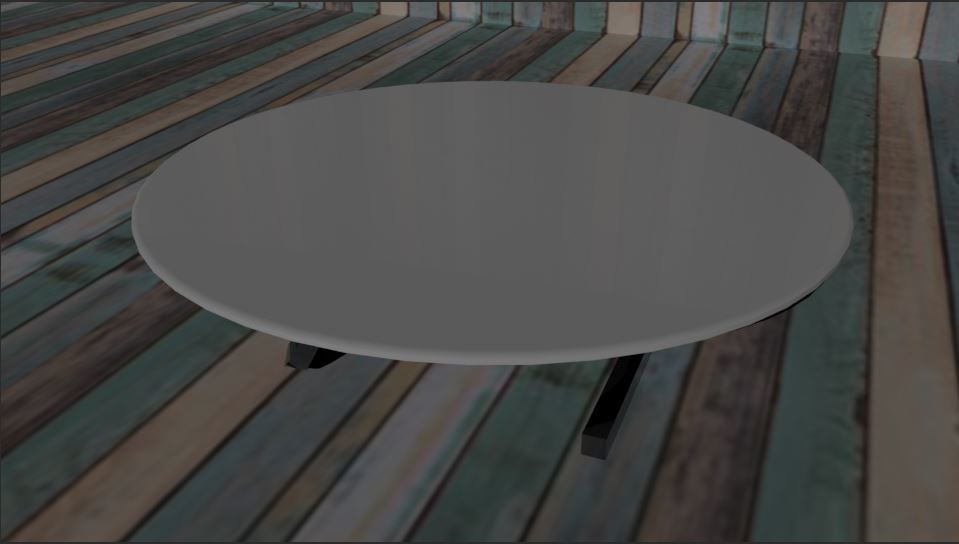 room coffee table 01 Low-poly 3D model_2