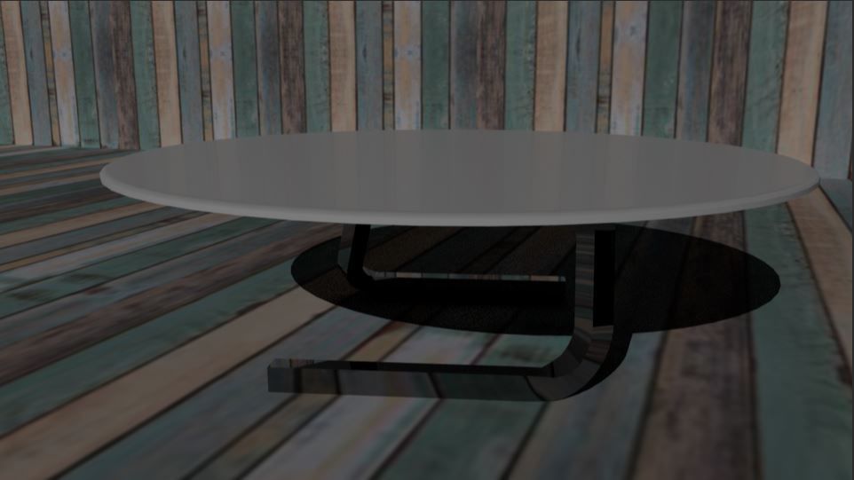 room coffee table 01 Low-poly 3D model_3