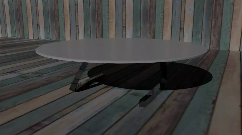 room coffee table 01 Low-poly 3D model_0