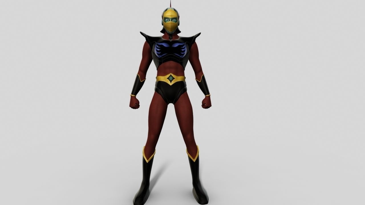 Duke Fleed Grendizer Low-poly 3D model_3