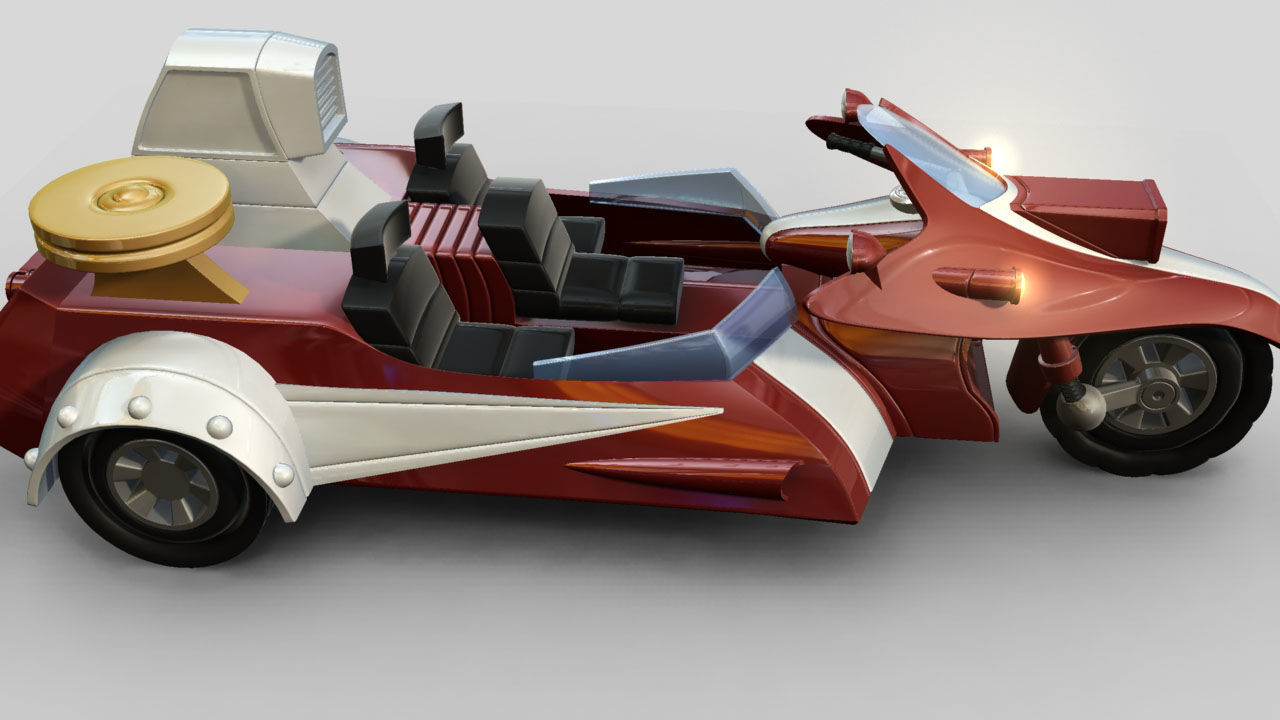 Duke Fleed Grendizer Low-poly 3D model_15