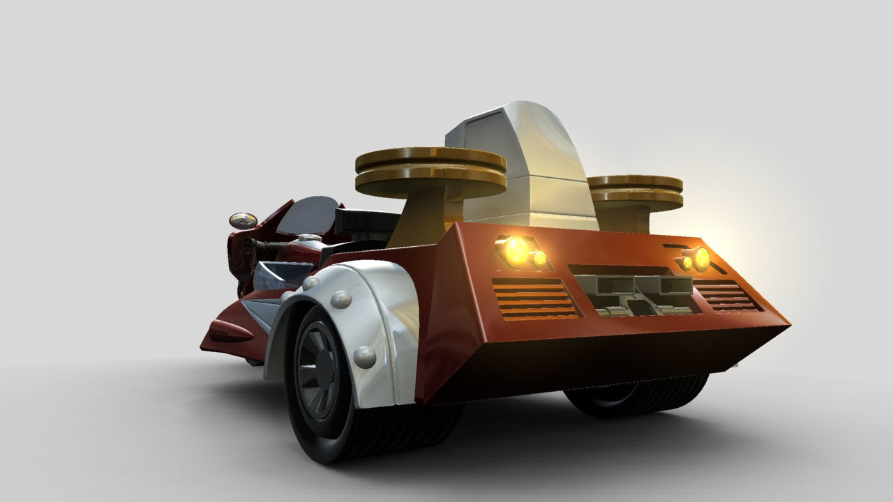 Duke Fleed Grendizer Low-poly 3D model_17