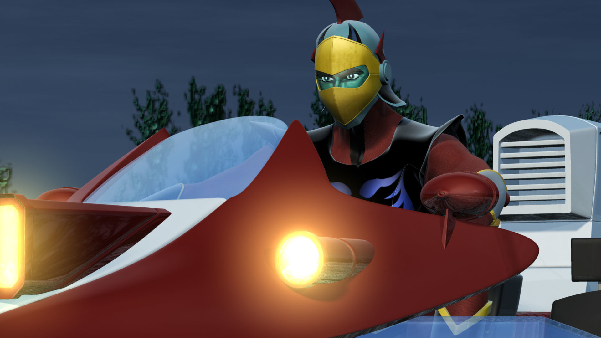 Duke Fleed Grendizer Low-poly 3D model_7
