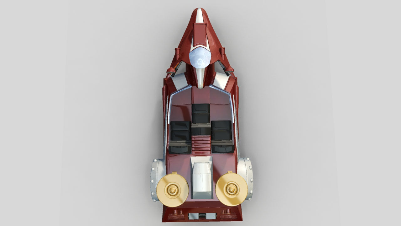 Duke Fleed Grendizer Low-poly 3D model_18