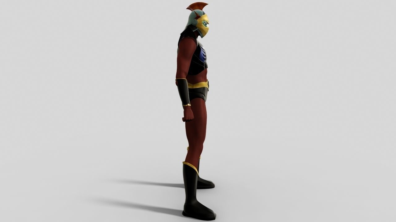 Duke Fleed Grendizer Low-poly 3D model_4