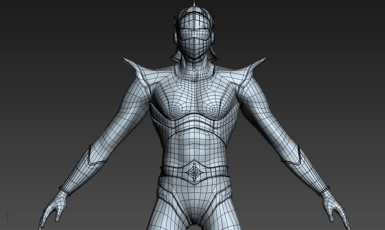 Duke Fleed Grendizer Low-poly 3D model_11