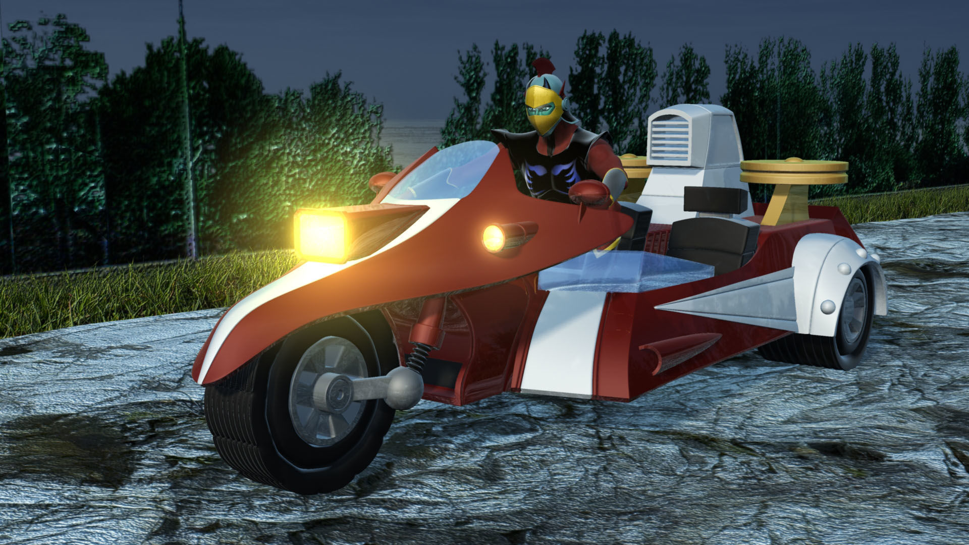 Duke Fleed Grendizer Low-poly 3D model_8