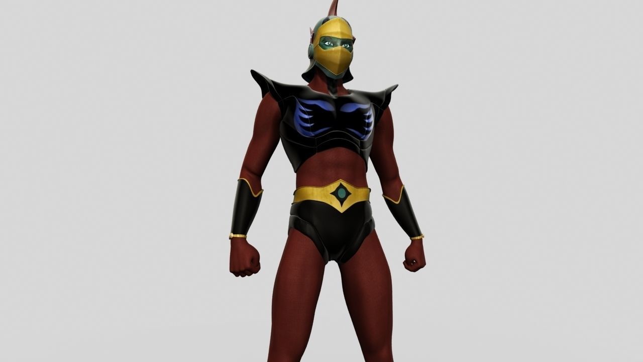 Duke Fleed Grendizer Low-poly 3D model_6