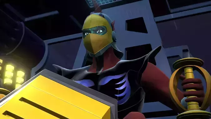 Duke Fleed Grendizer Low-poly 3D model