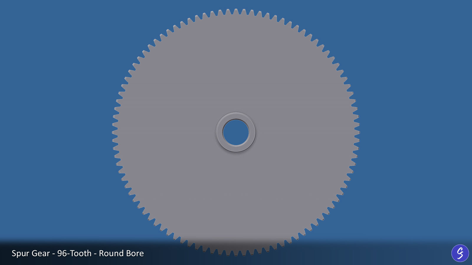 96-Tooth Spur Gear 03 3D print model_1