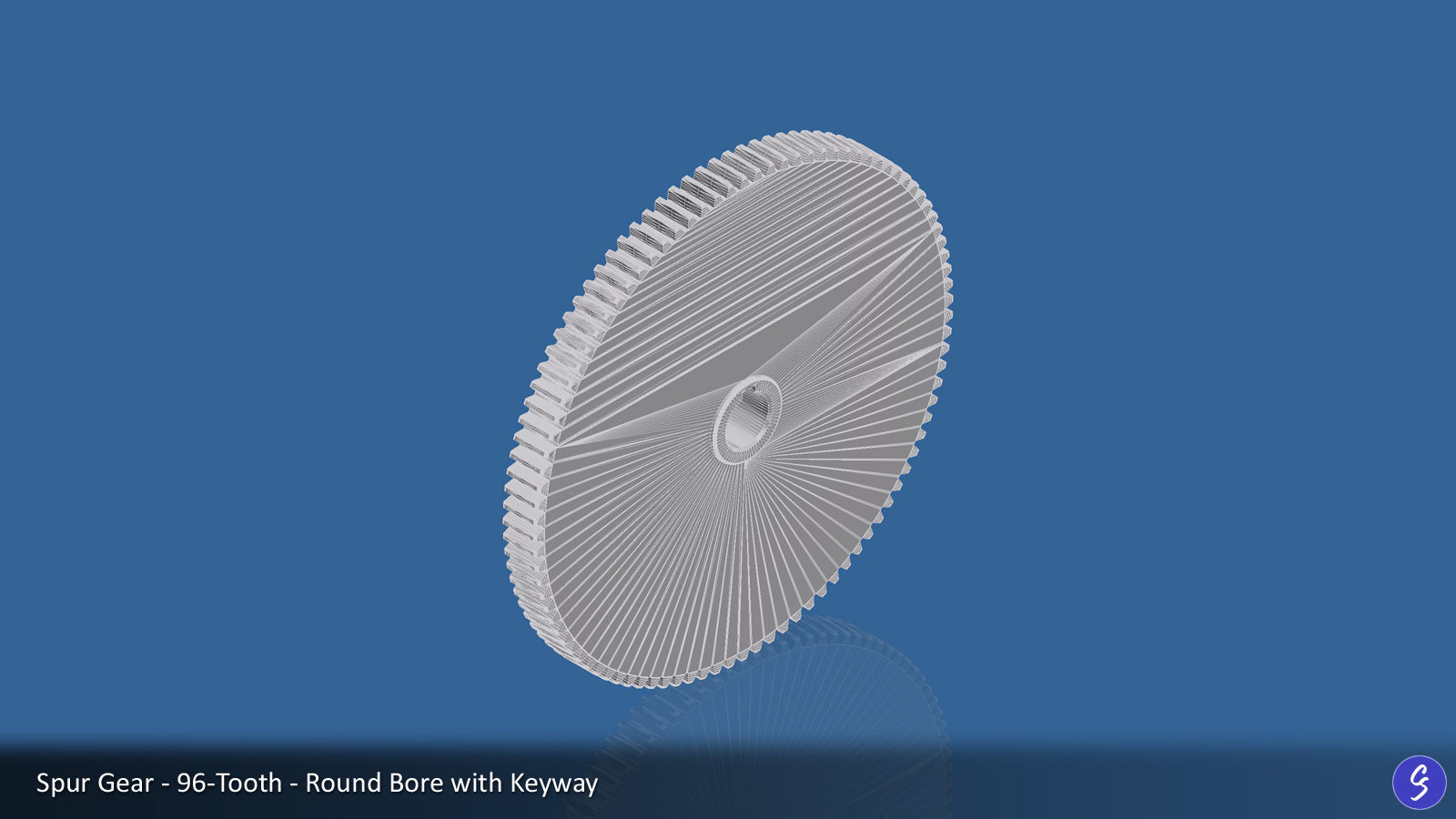 96-Tooth Spur Gear 03 3D print model_6