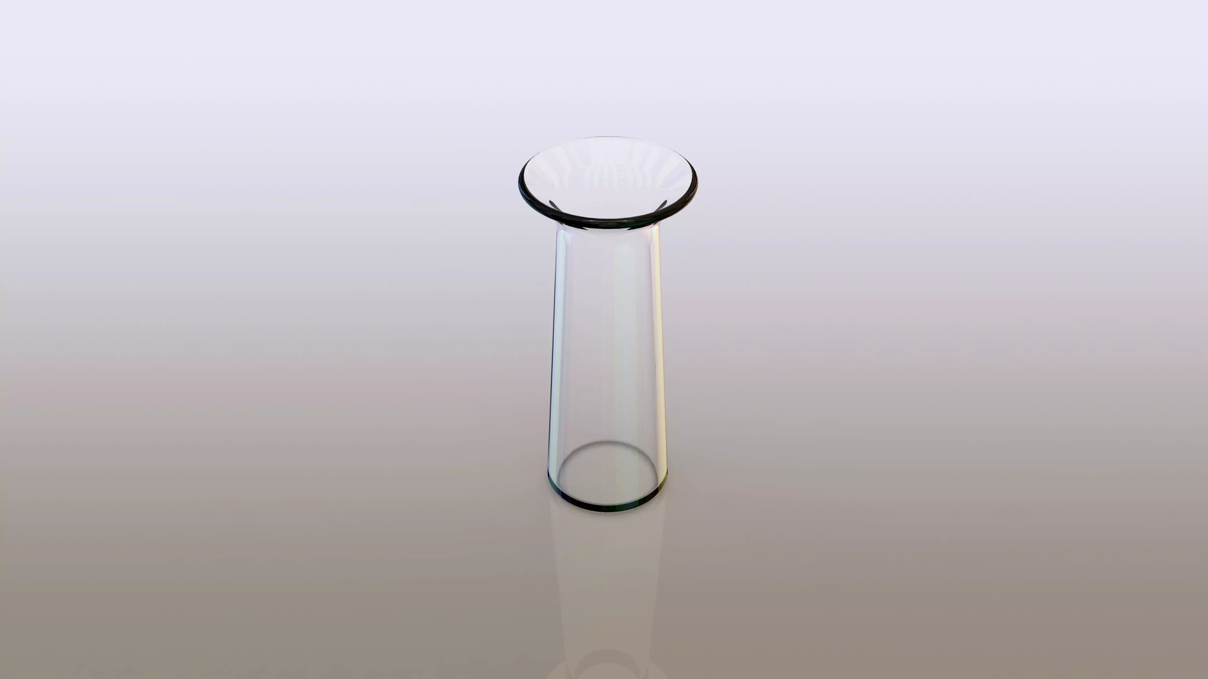 Cylinder Vase with Angled Opening Flap Things 3D model_0