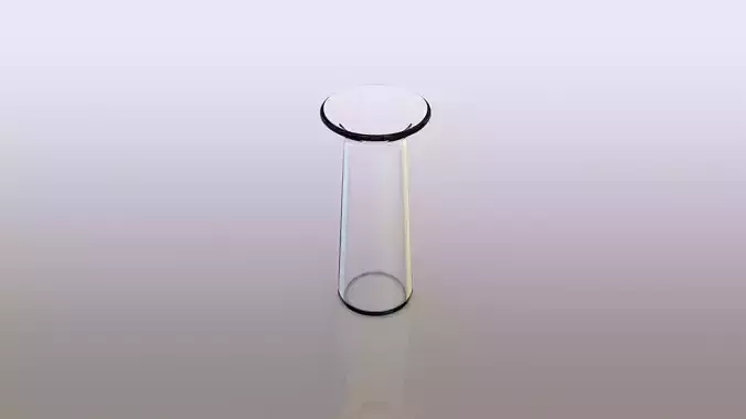 Cylinder Vase with Angled Opening Flap Things