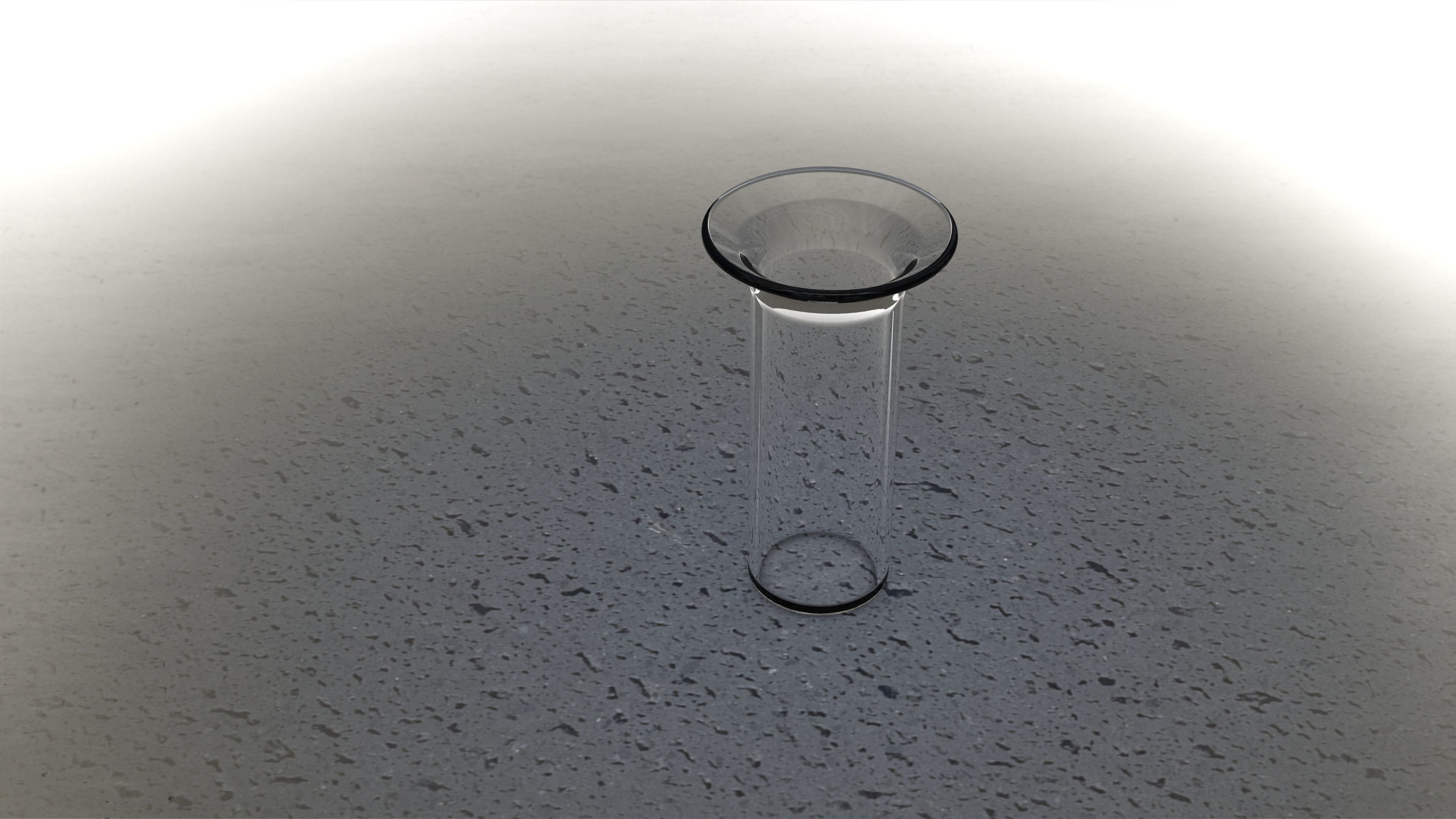 Cylinder Vase with Angled Opening Flap Things 3D model_2