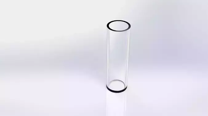 Modern Cylinder Vase with Flat Top and Bottom