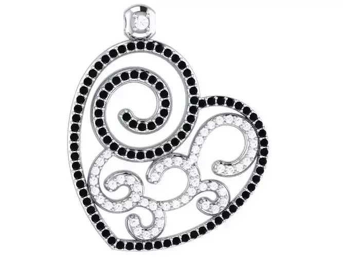  Pendant Blooming Heart