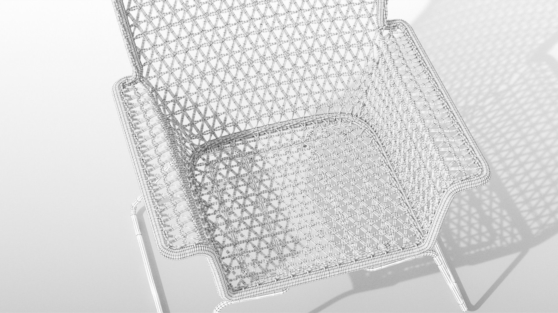 Hogsten Armchair Low-poly 3D model_11