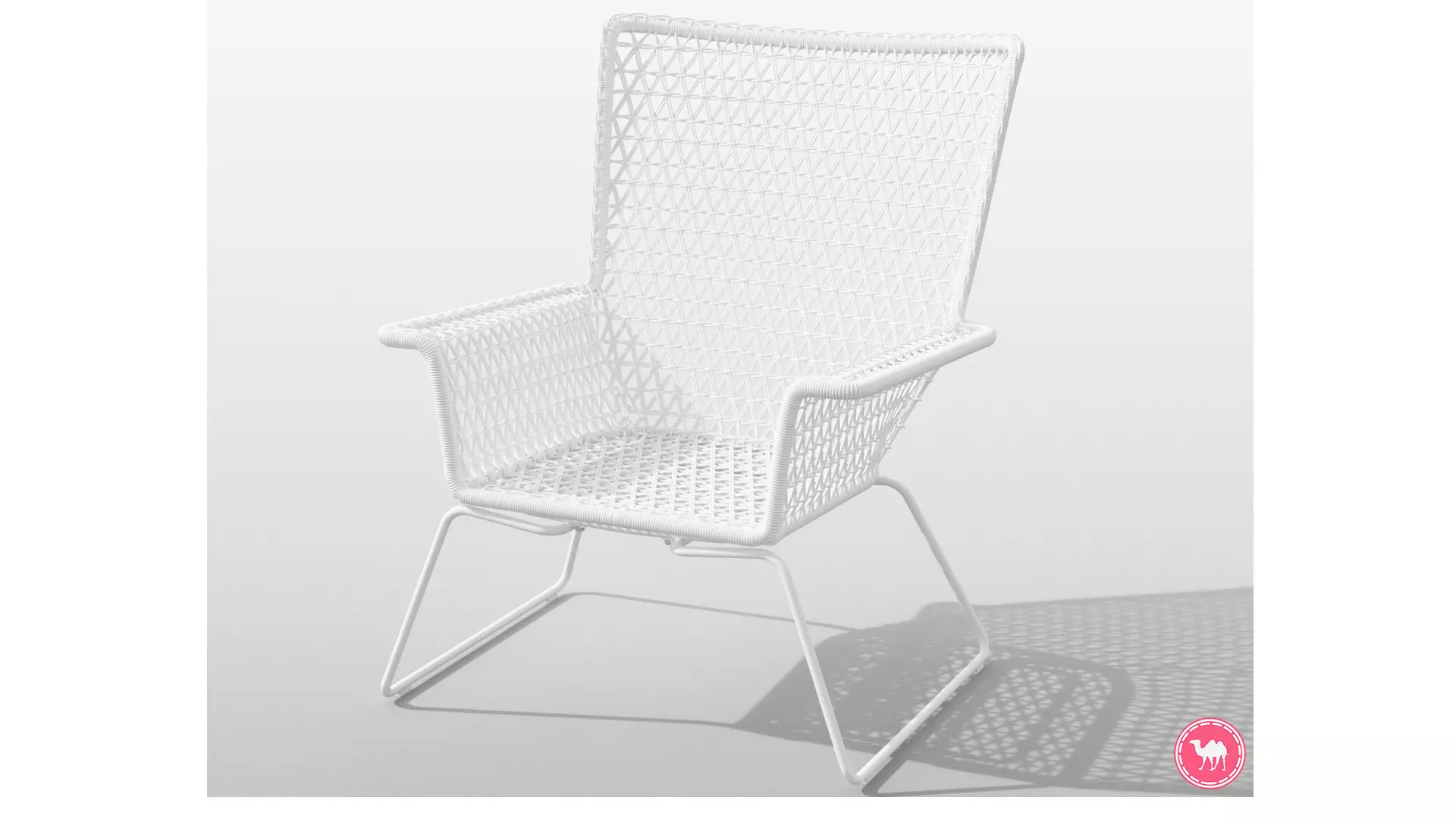 Hogsten Armchair Low-poly 3D model_0