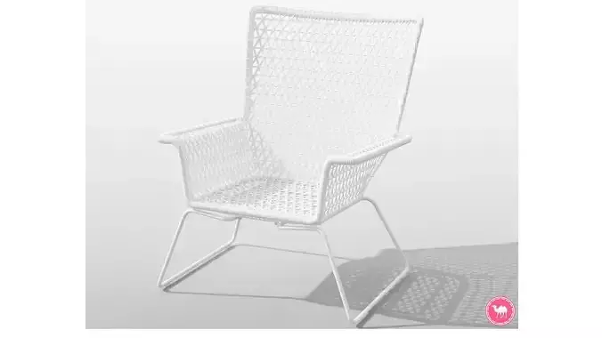Hogsten Armchair Low-poly 3D model