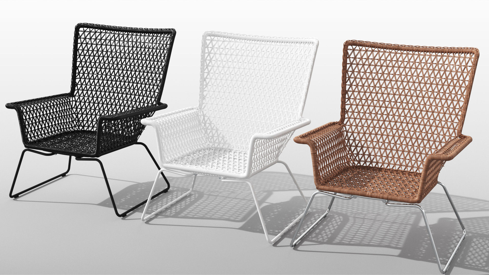 Hogsten Armchair Low-poly 3D model_7