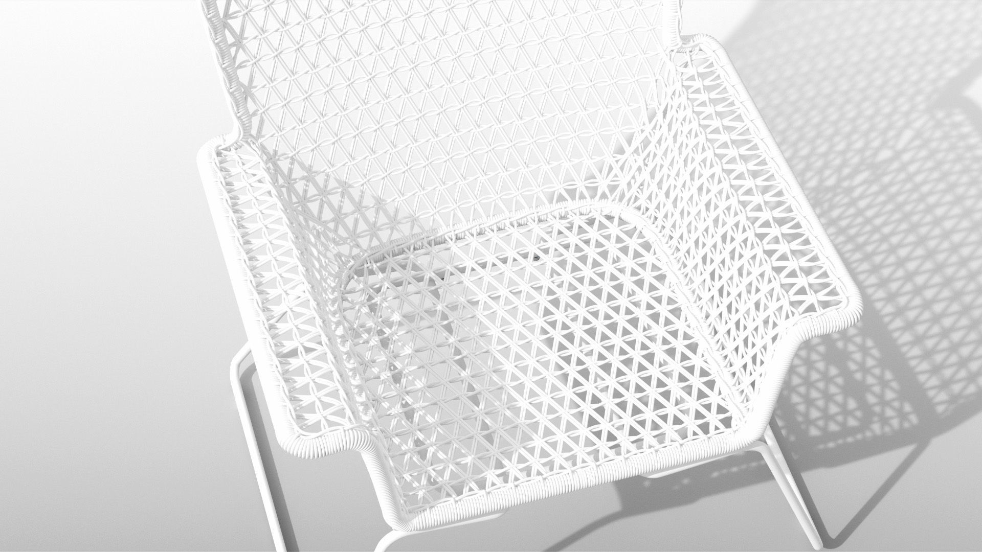 Hogsten Armchair Low-poly 3D model_3