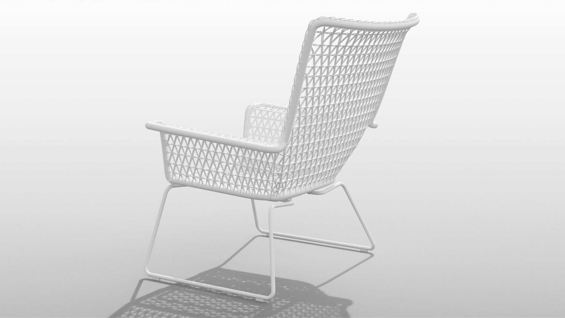 Hogsten Armchair Low-poly 3D model_6
