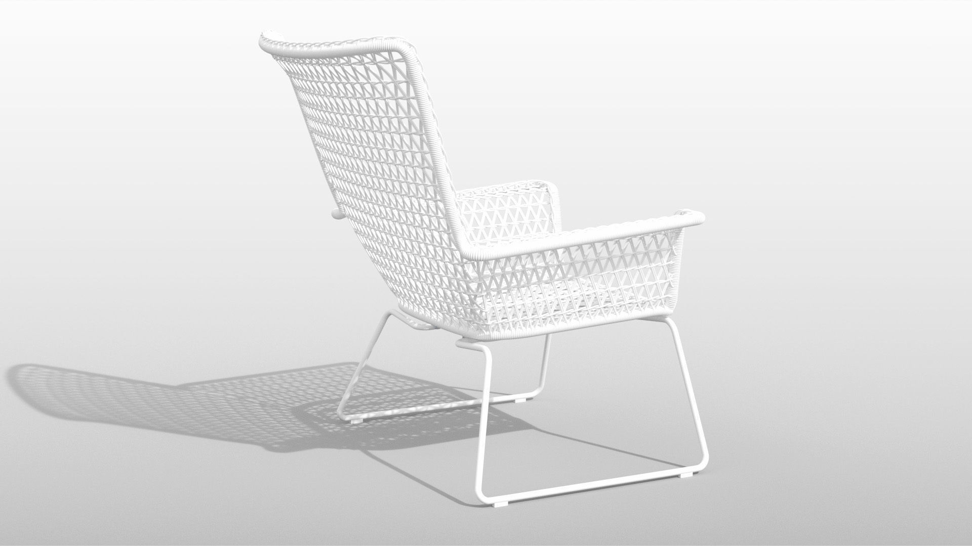 Hogsten Armchair Low-poly 3D model_5