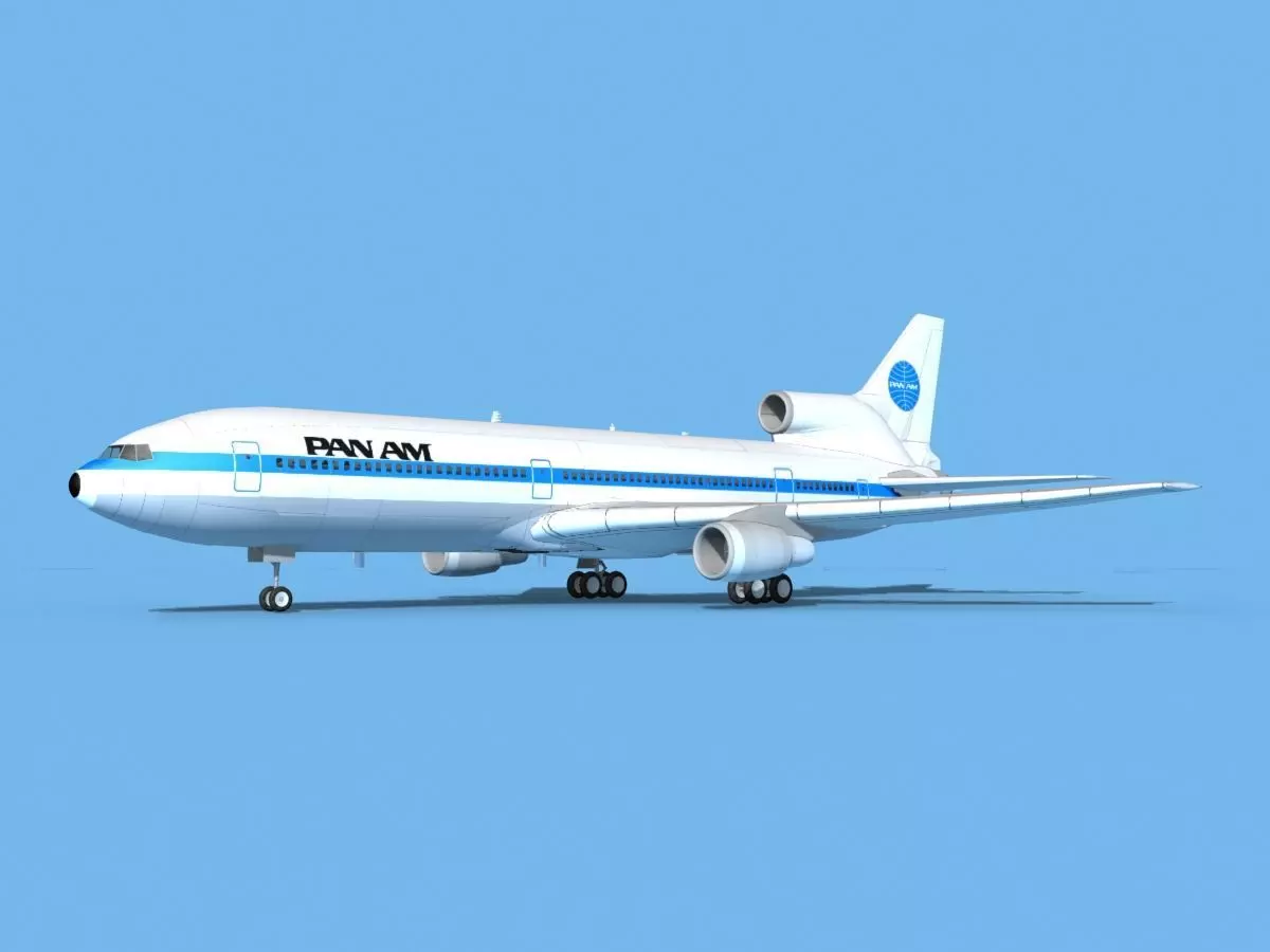 Lockheed L-1011 Pan American 3D model_0