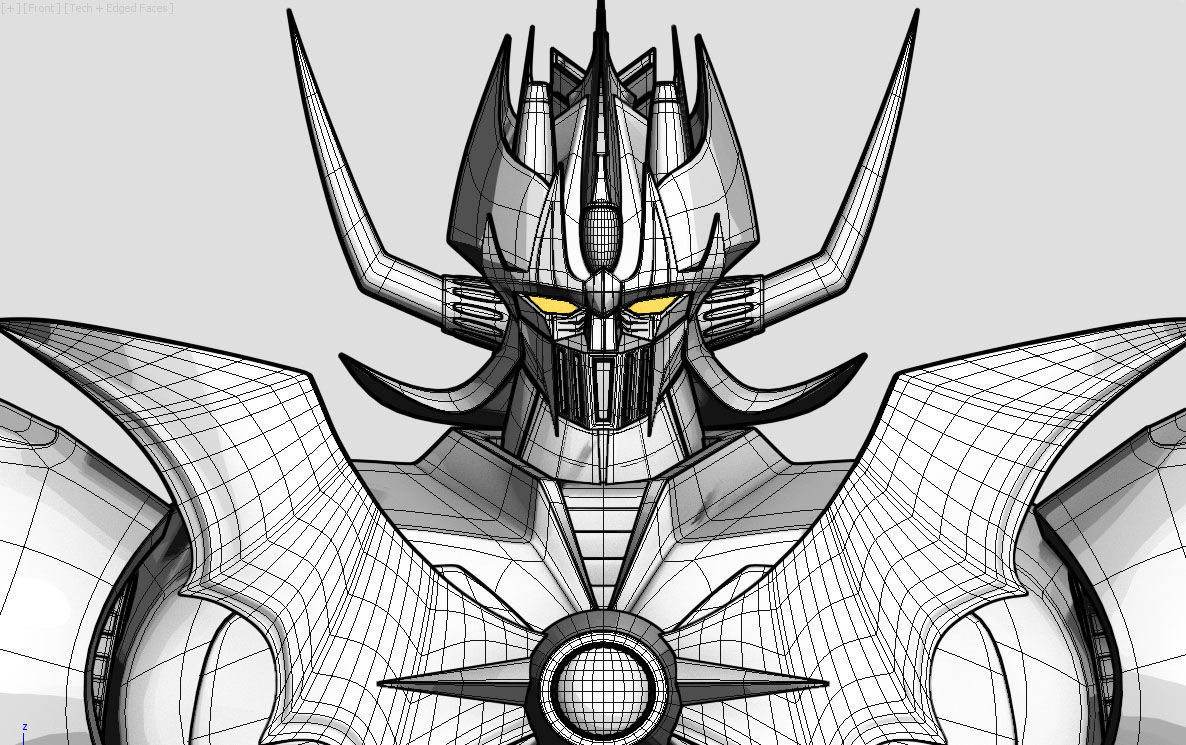 Mazinkaiser robot with armor 3D model_16