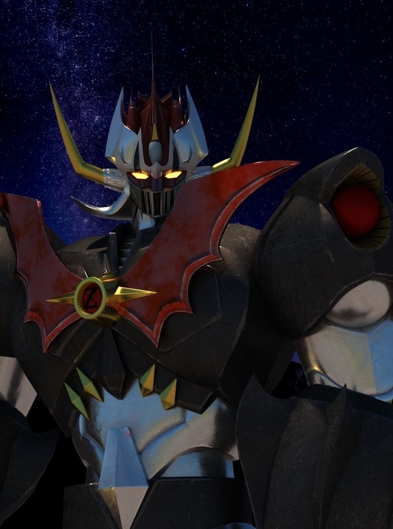 Mazinkaiser robot with armor 3D model_10