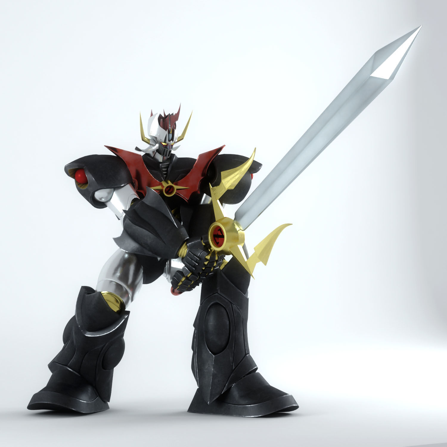 Mazinkaiser robot with armor 3D model_11