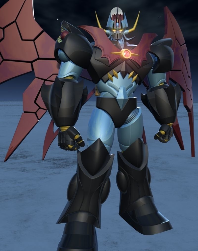 Mazinkaiser robot with armor 3D model_9