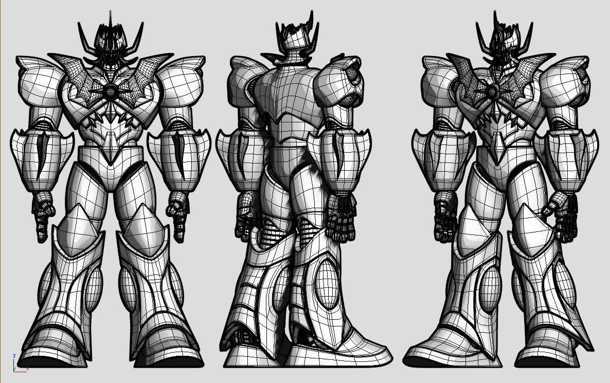 Mazinkaiser robot with armor 3D model_15