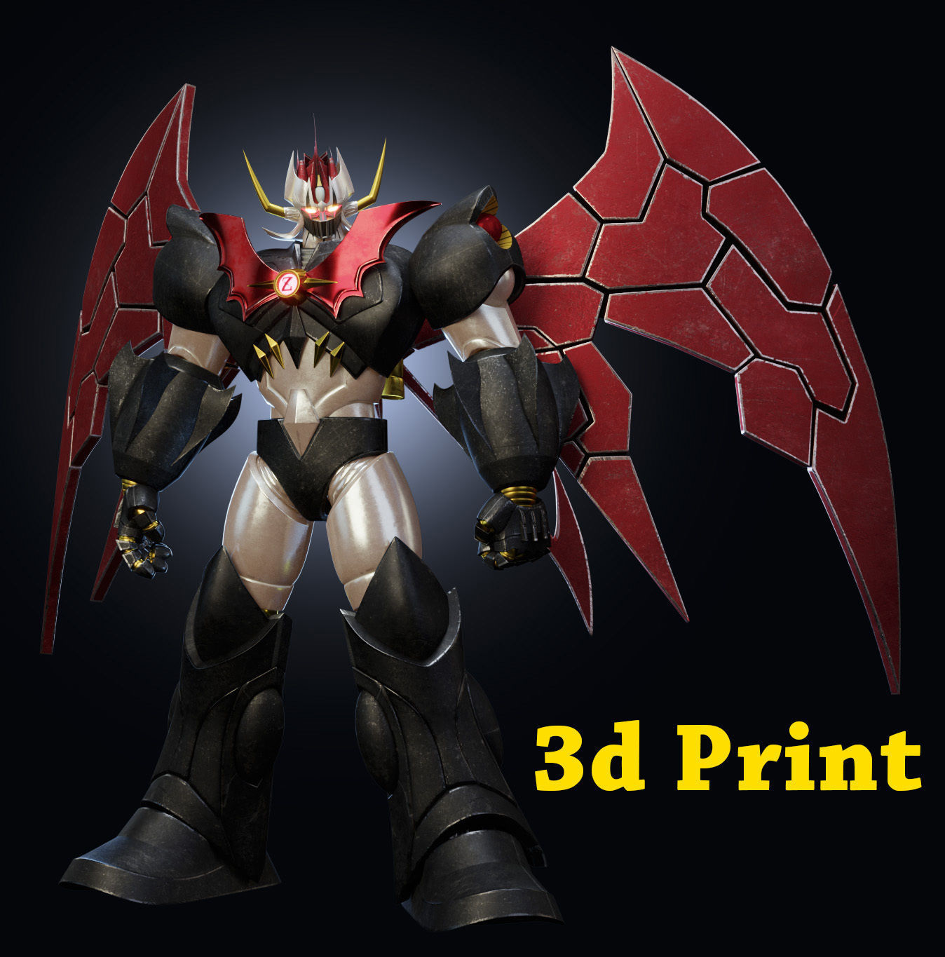 Mazinkaiser robot with armor 3D model_3
