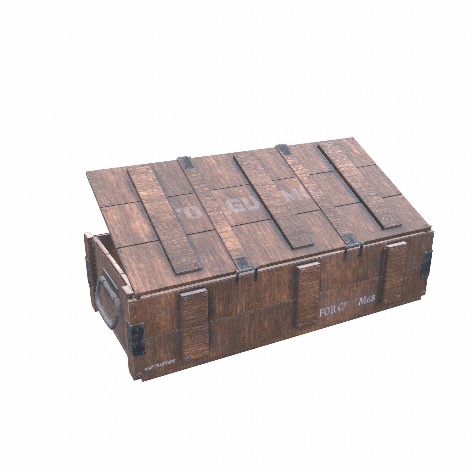 Ammo Crate - 02 Low-poly 3D model_14