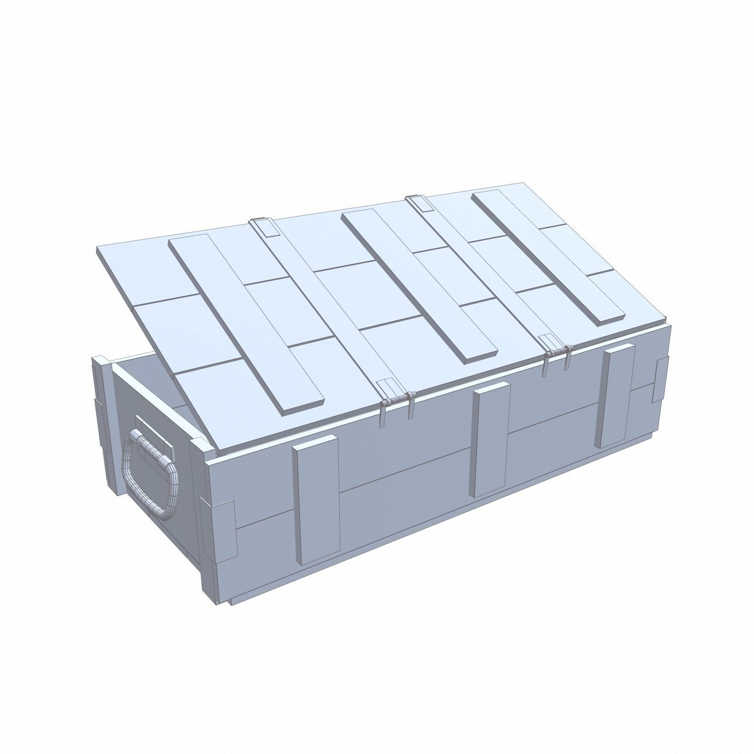 Ammo Crate - 02 Low-poly 3D model_2