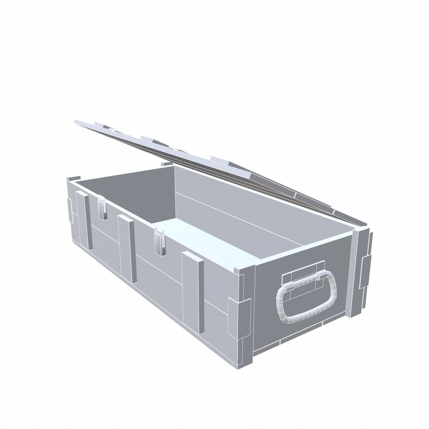 Ammo Crate - 02 Low-poly 3D model_7