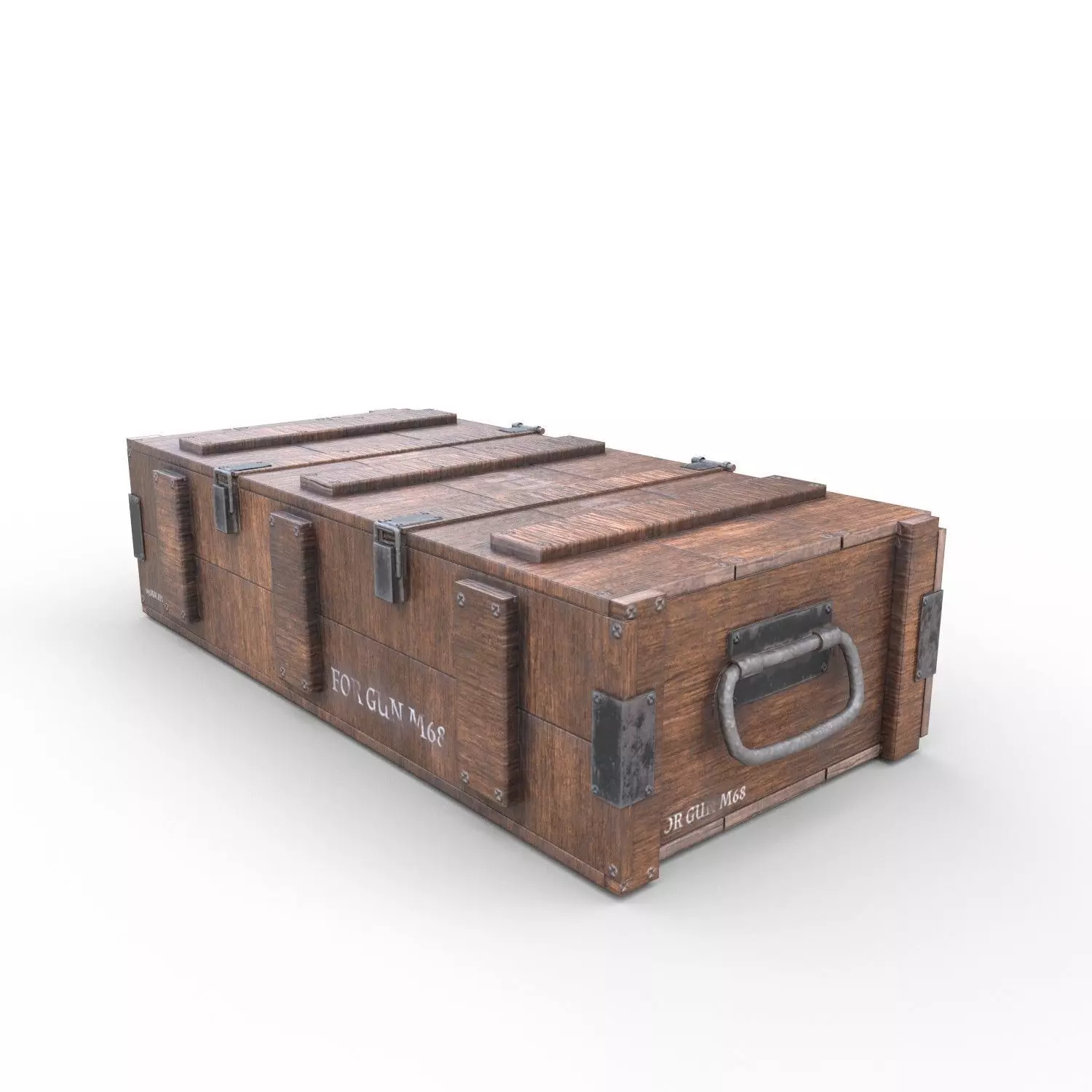 Ammo Crate - 02 Low-poly 3D model_0