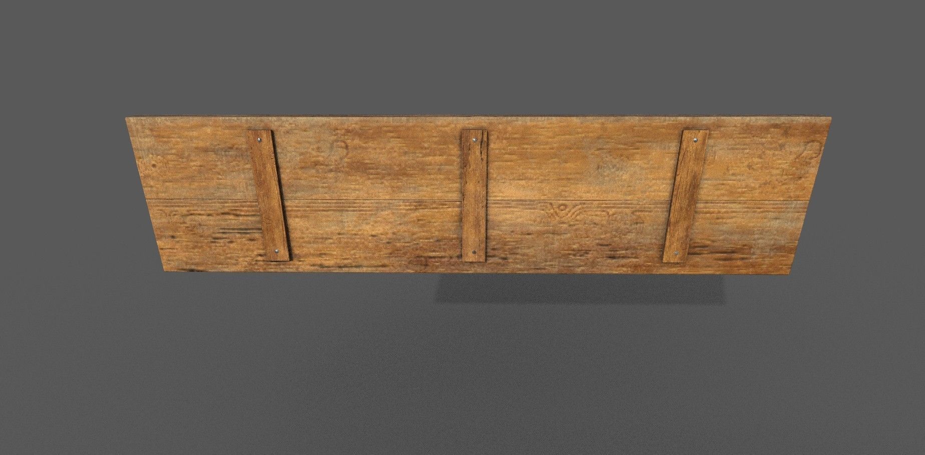 Trough Low-poly 3D model wooden box Low-poly 3D model_6