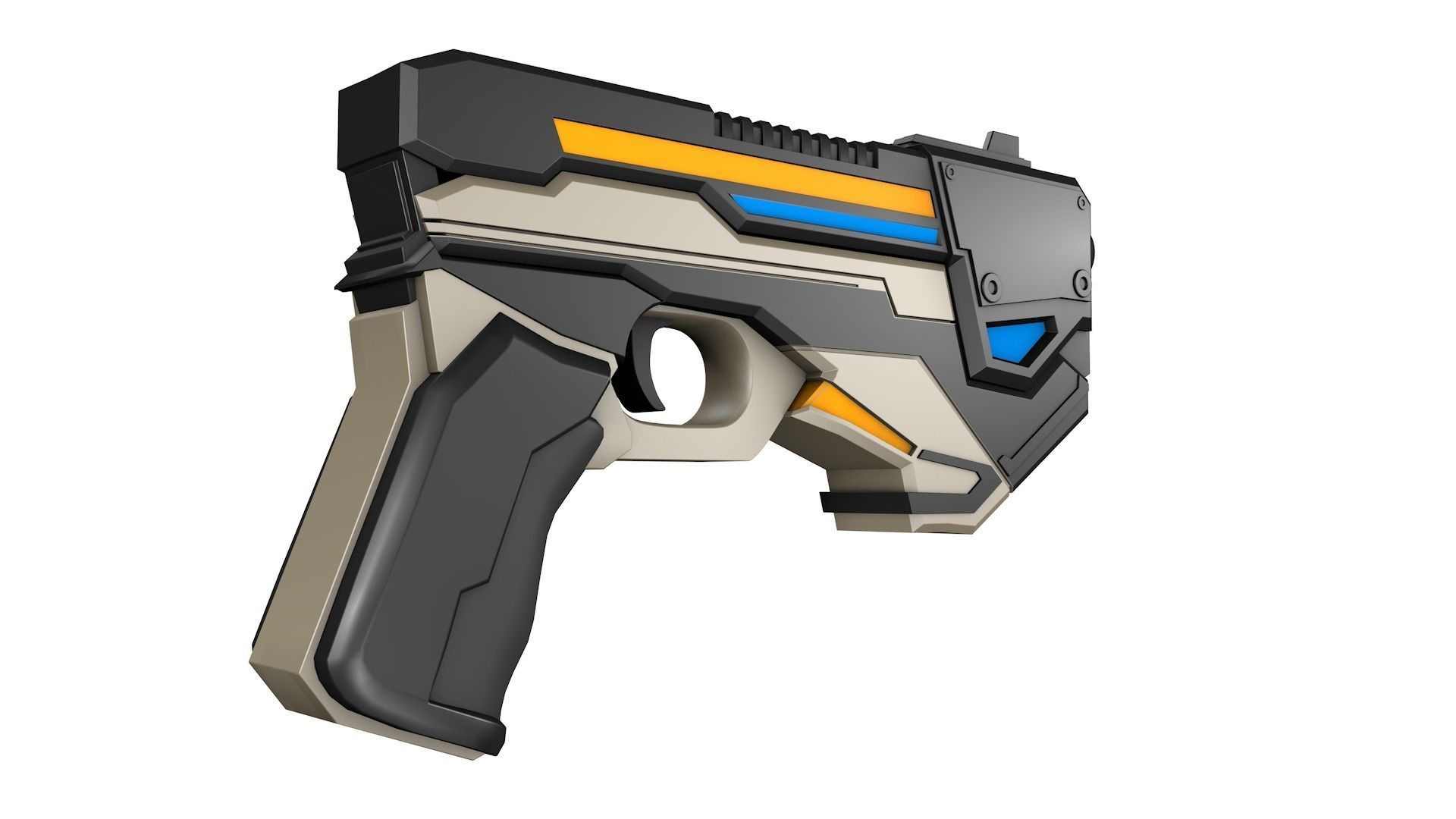 Sci Fi Gun 3D model_1