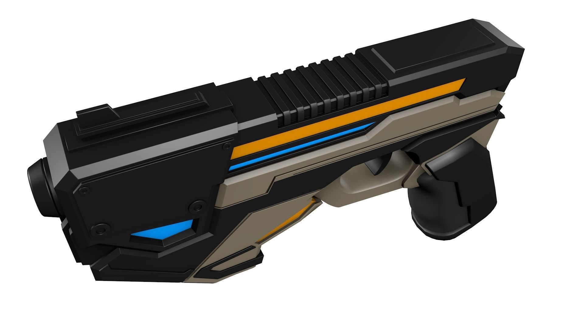 Sci Fi Gun 3D model_5