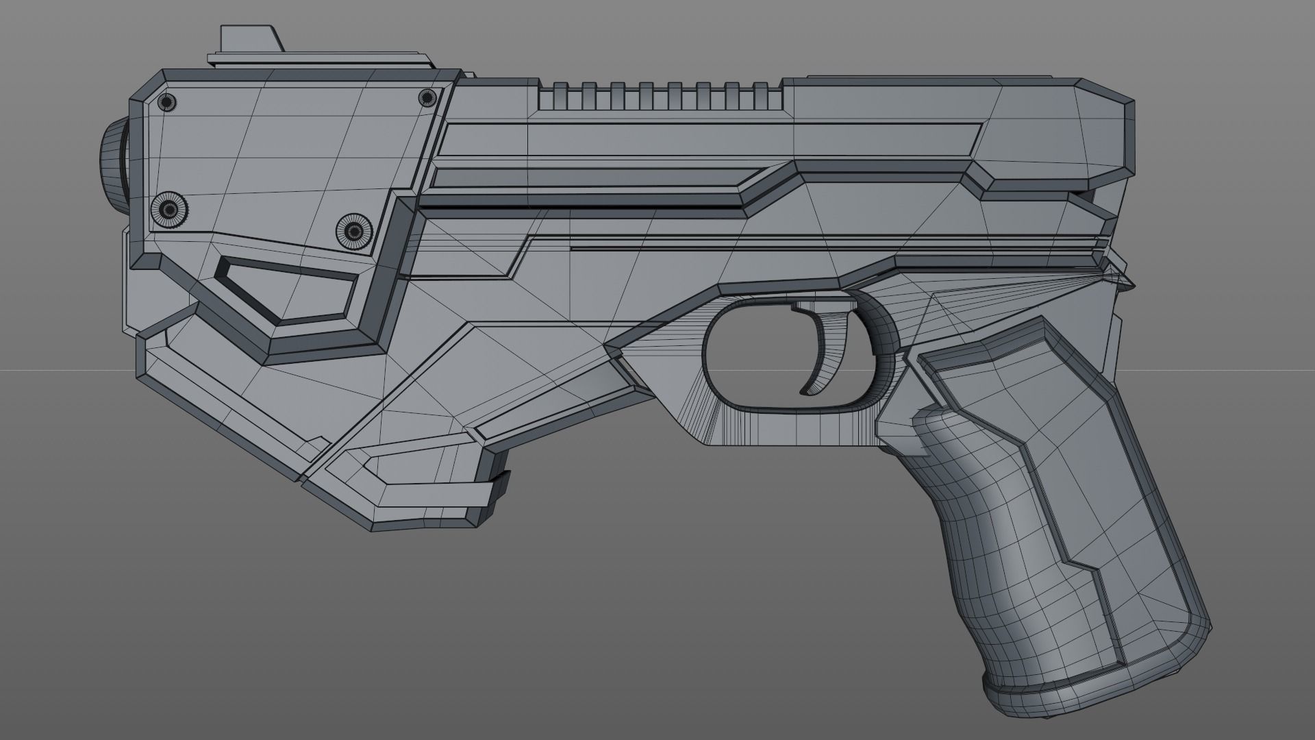 Sci Fi Gun 3D model_11