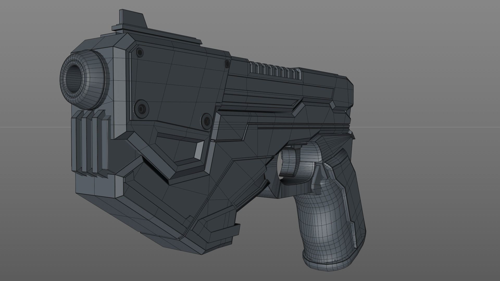 Sci Fi Gun 3D model_12