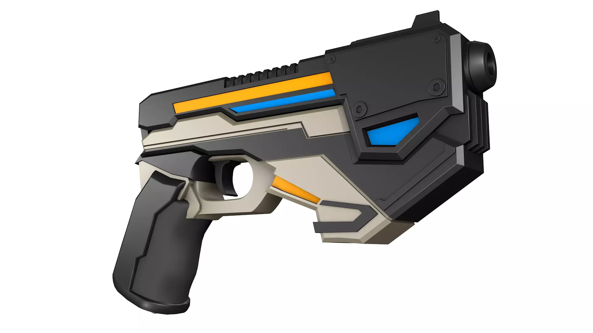Sci Fi Gun 3D model_0