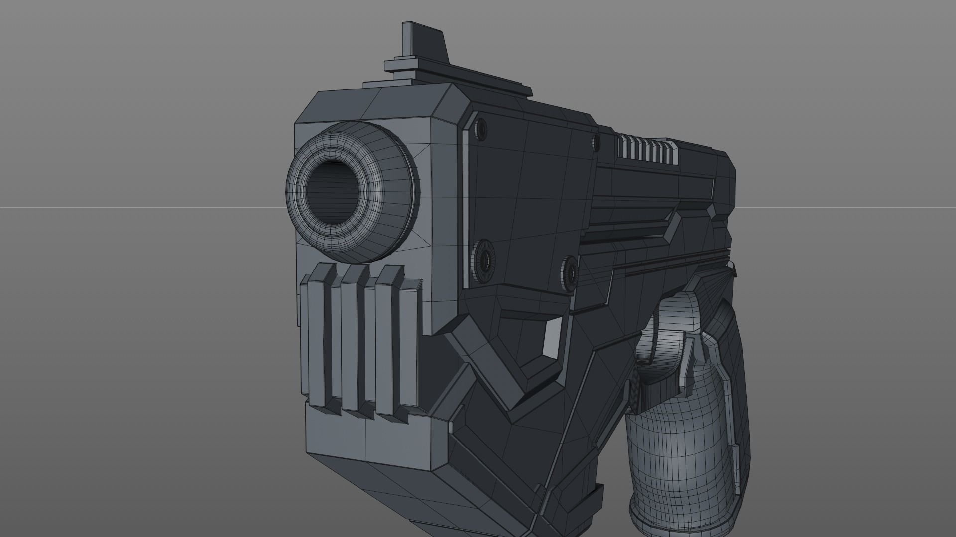 Sci Fi Gun 3D model_15