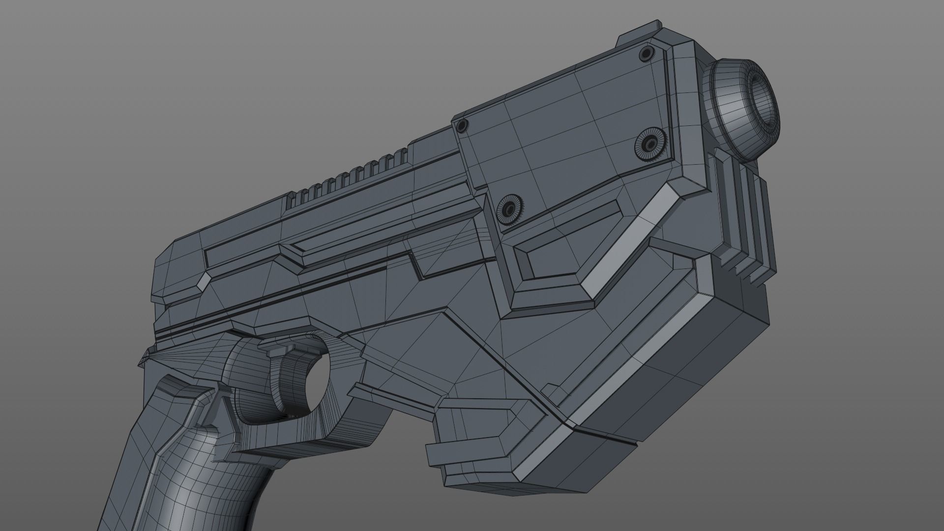 Sci Fi Gun 3D model_14